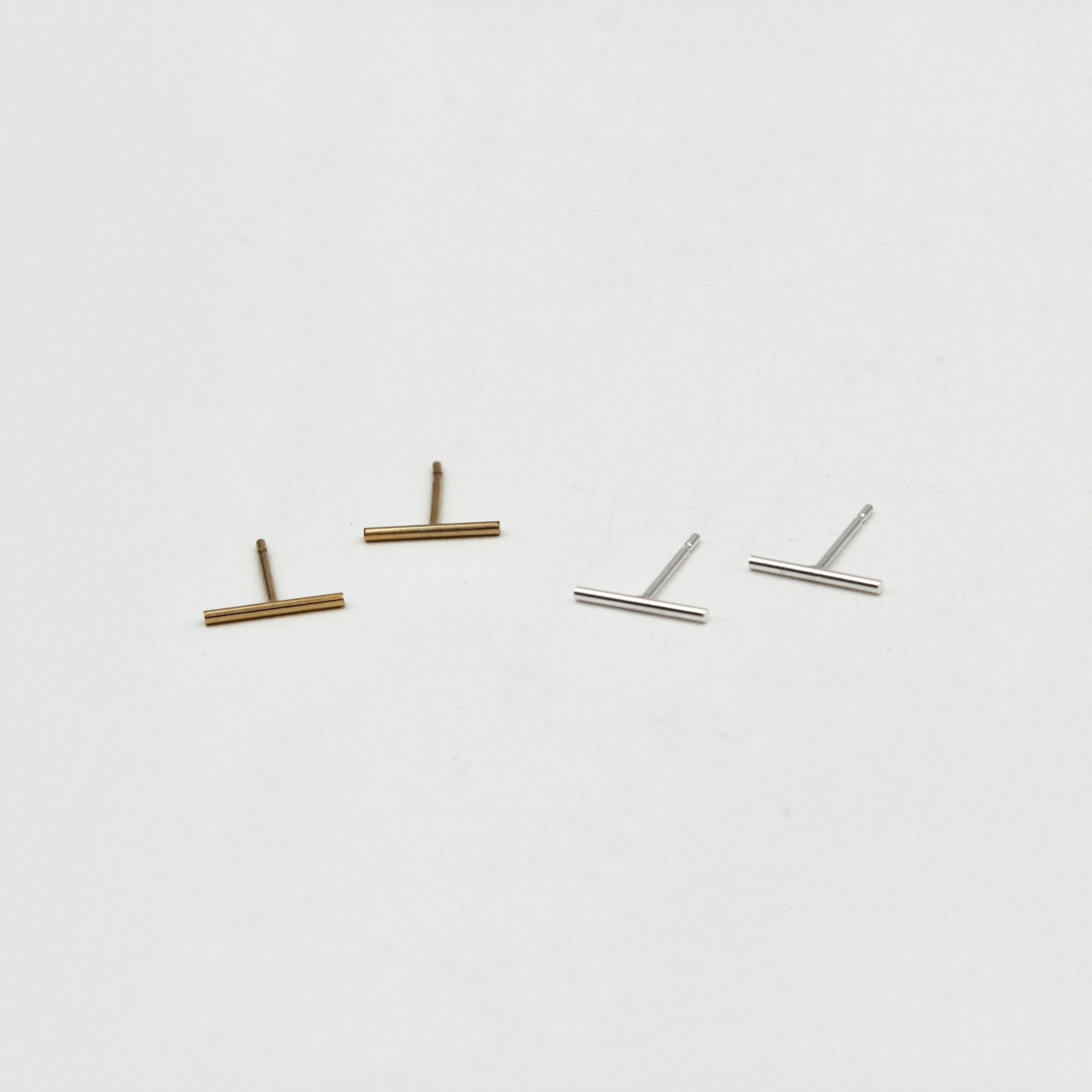 Bar Studs - Sterling Silver