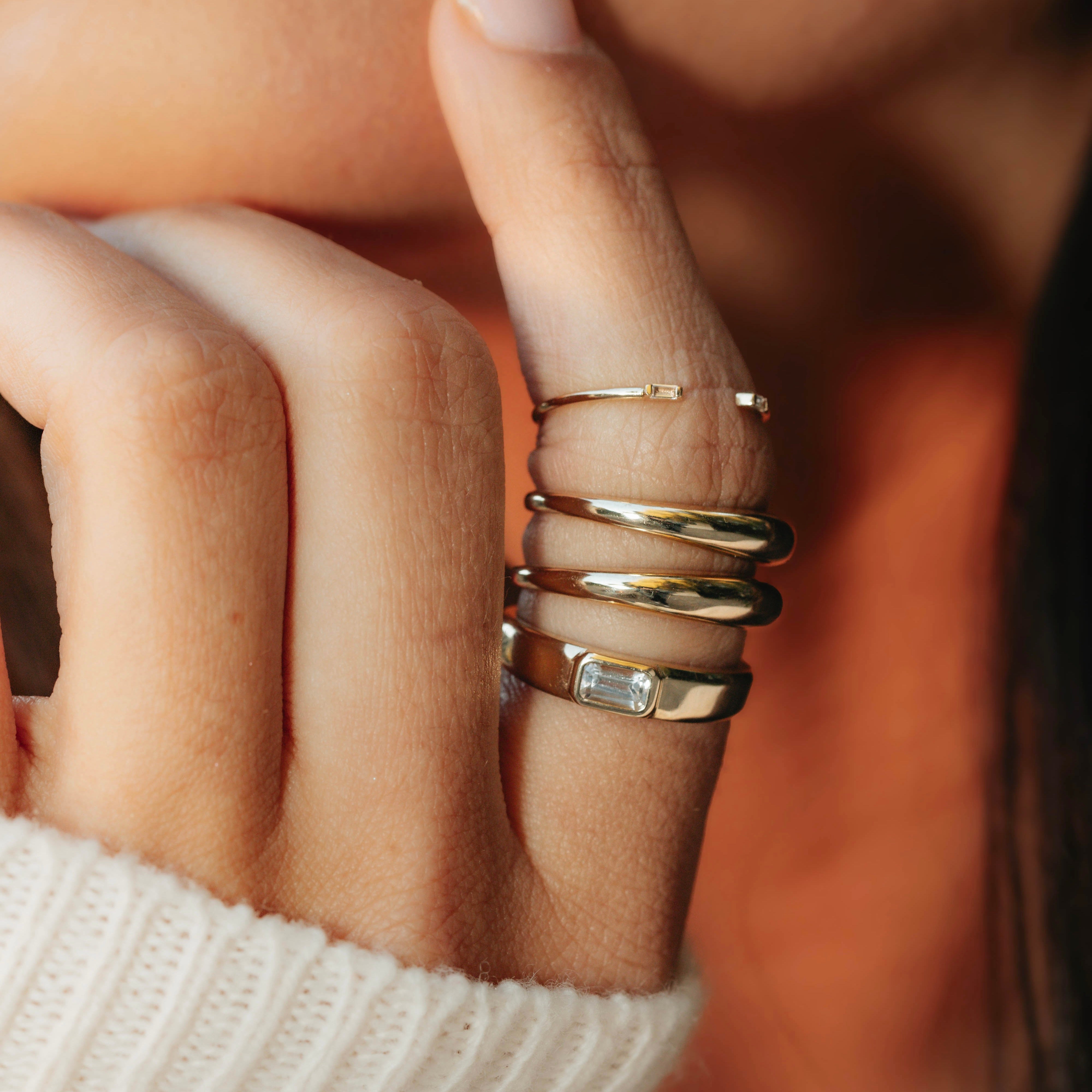 FINE Sapphire Baguette Ring