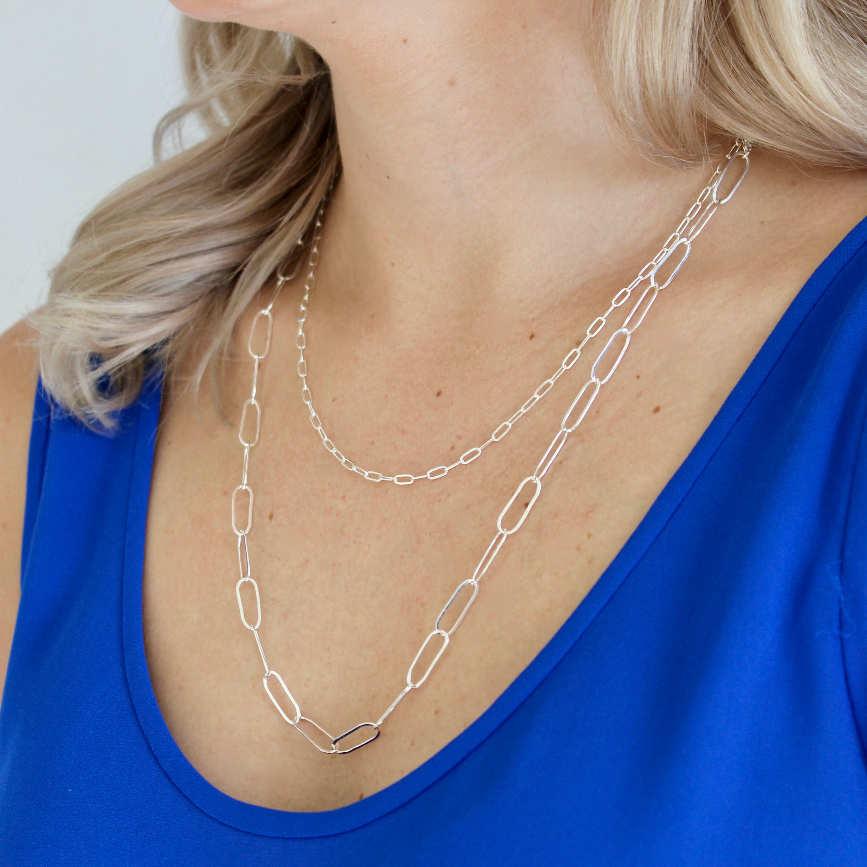 Small Paperclip Link Necklace