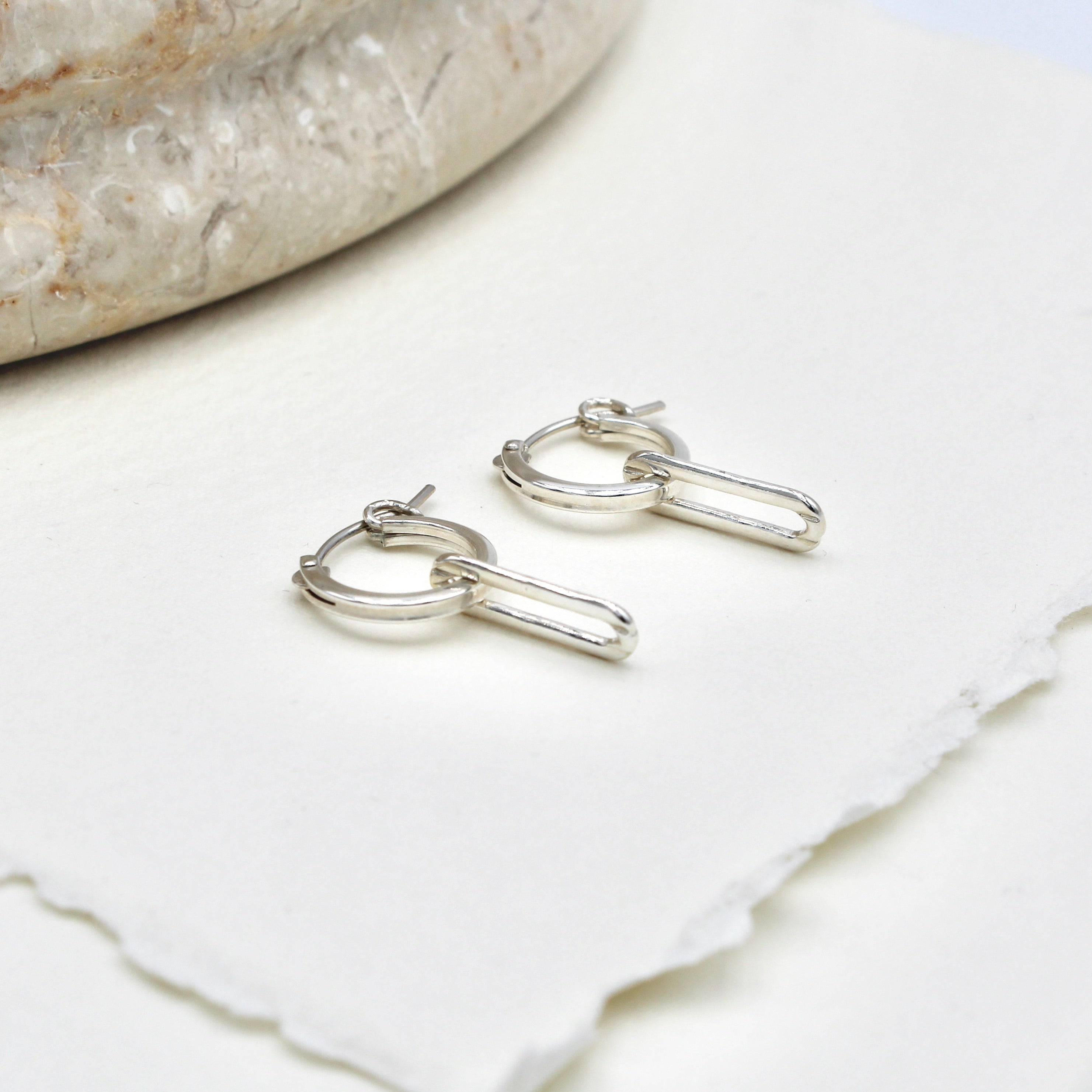 Zoe Hoops - Sterling Silver