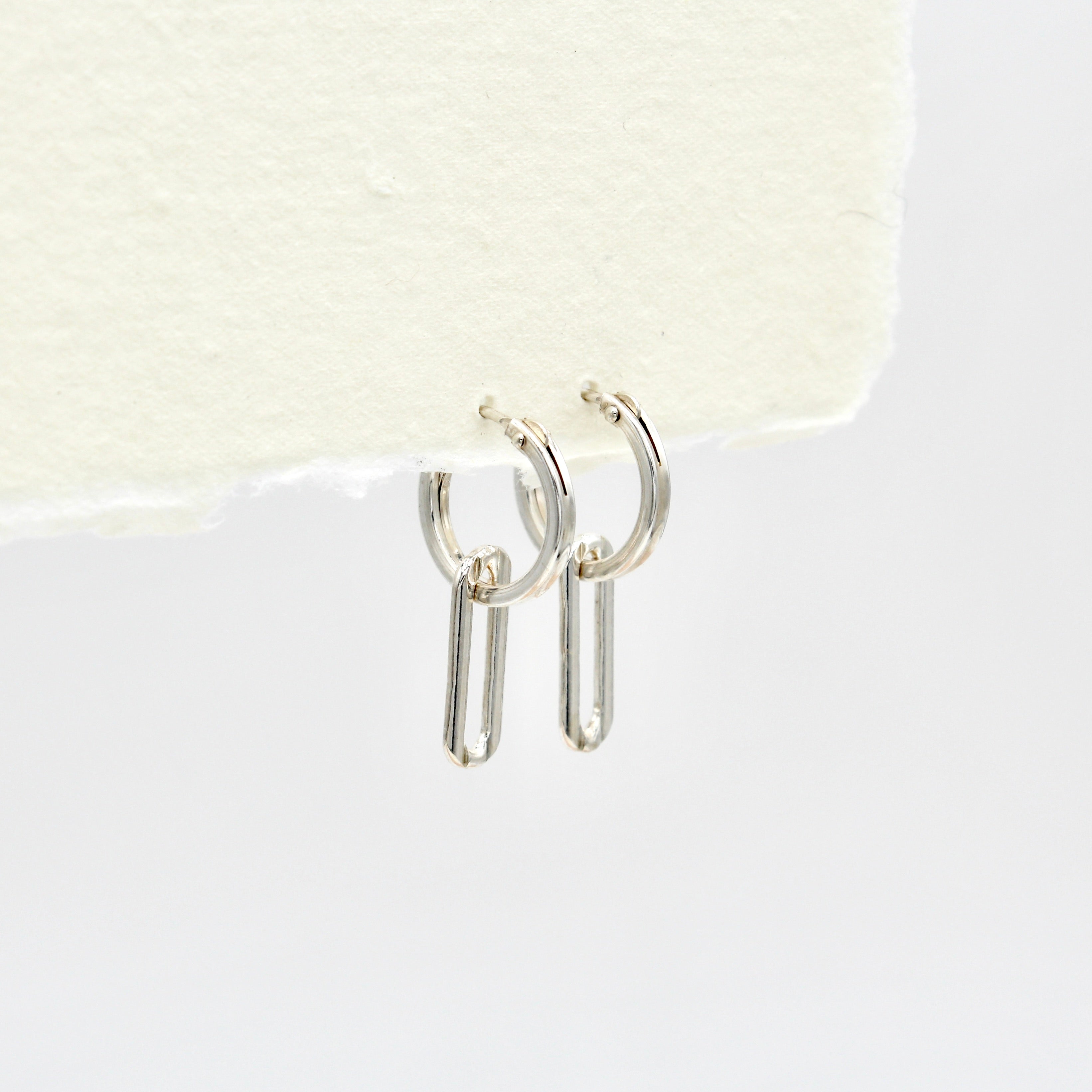 Zoe Hoops - Sterling Silver