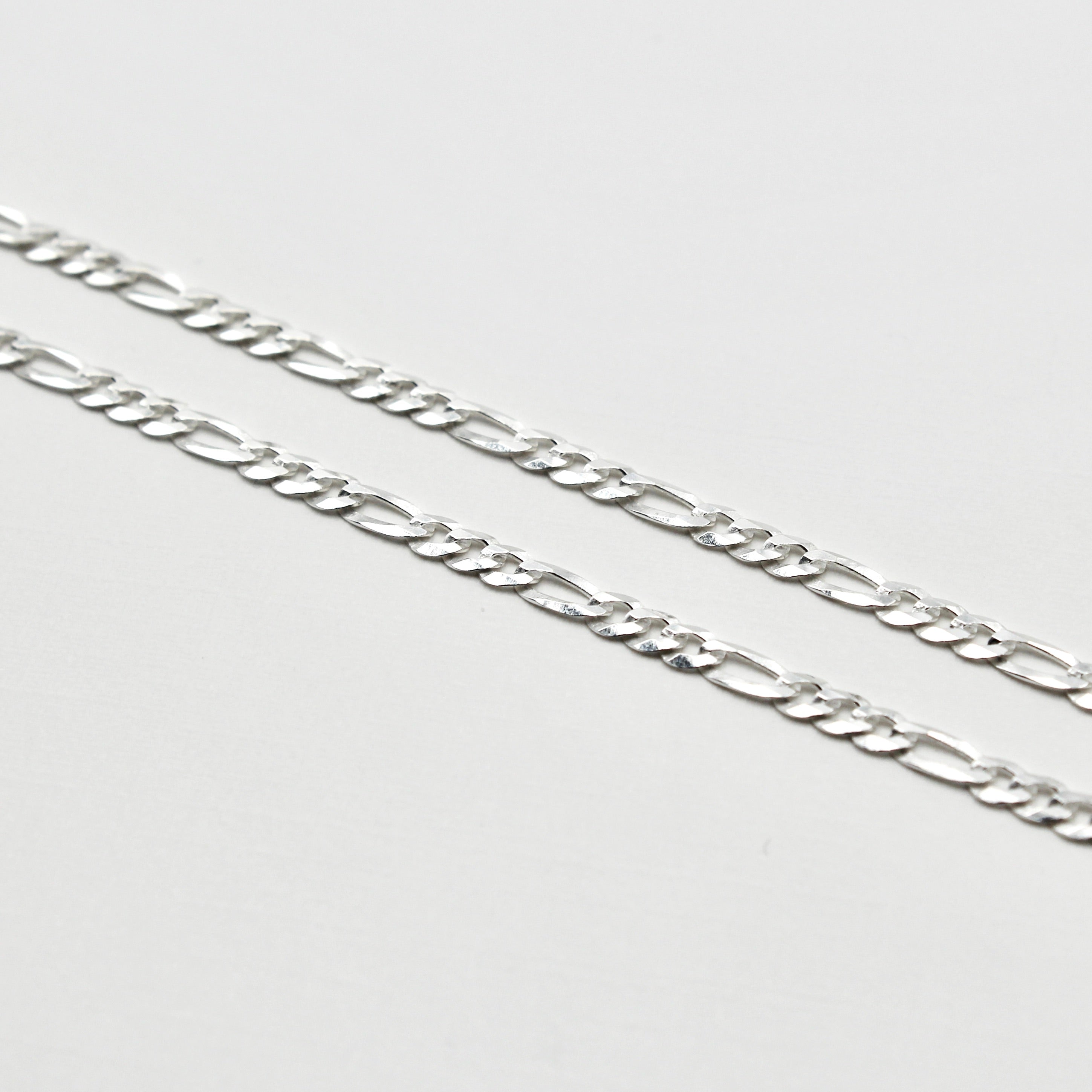 Sterling Figaro Chain